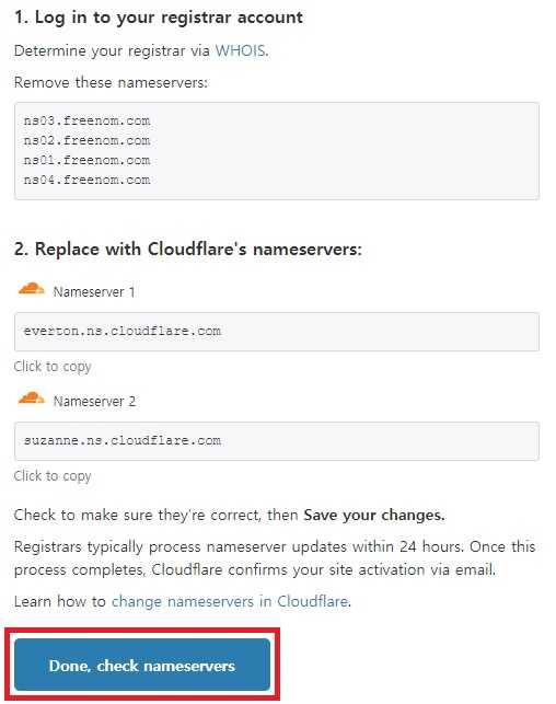 11 check nameservers o